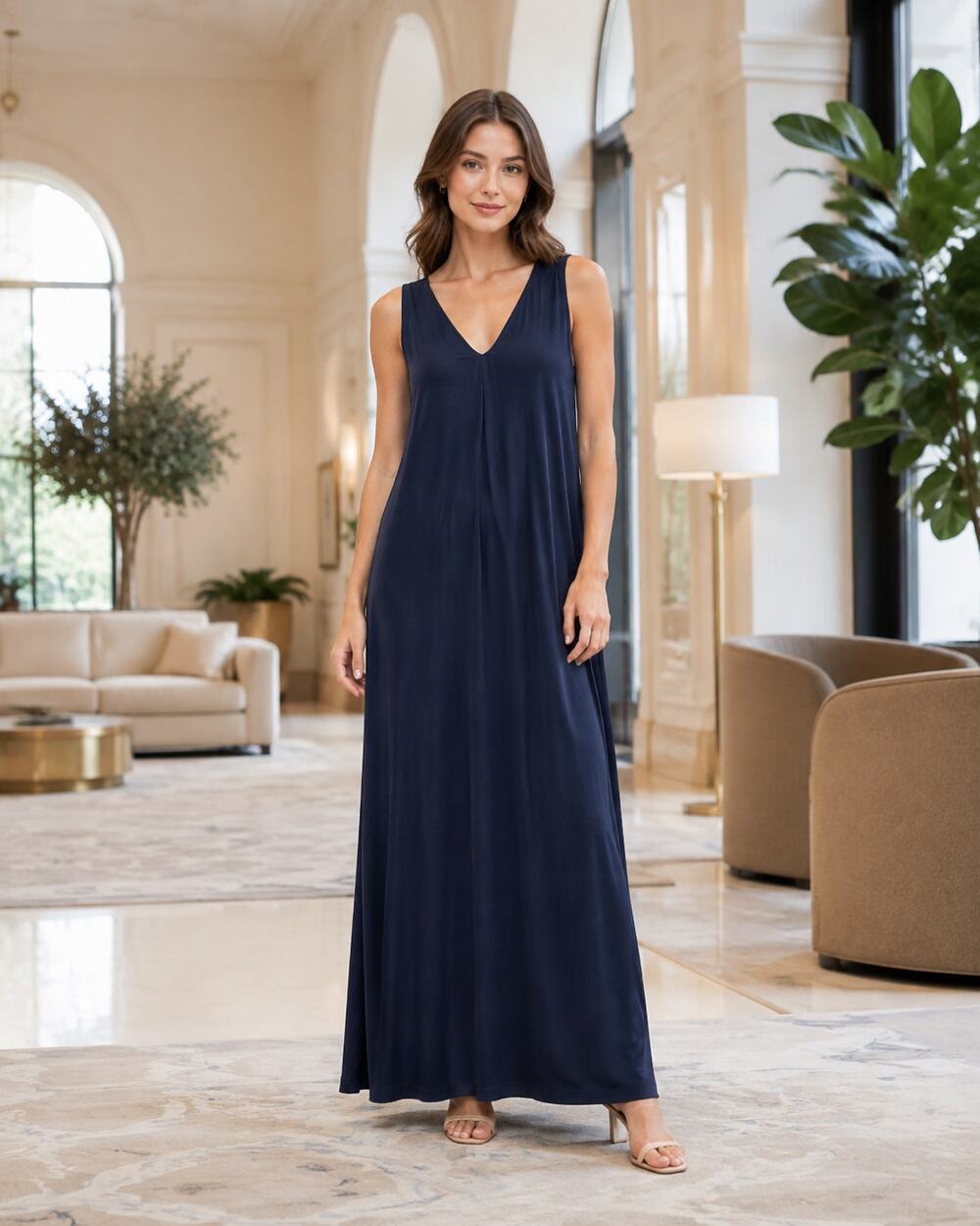 Velvet by Graham & Spencer sleeveless black maxi dress XS